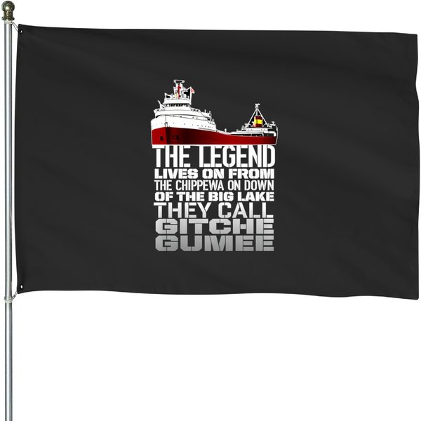 Edmund Fitzgerald They Call Gitche Gumee House Flags-image
