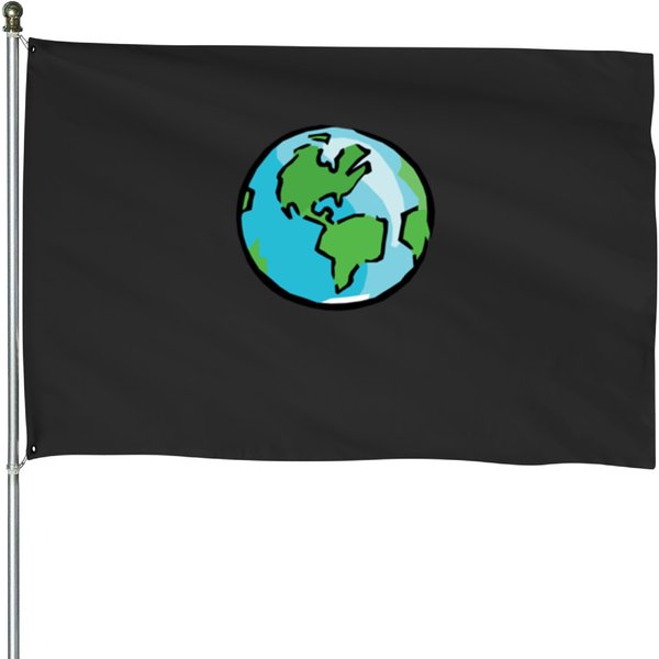 Planet Earth House Flags-image