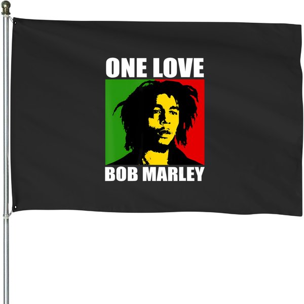 Bob Marley One Love Rasta House Flags-image