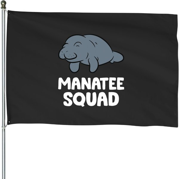 Manatee Squad Team Manatee House Flags-image