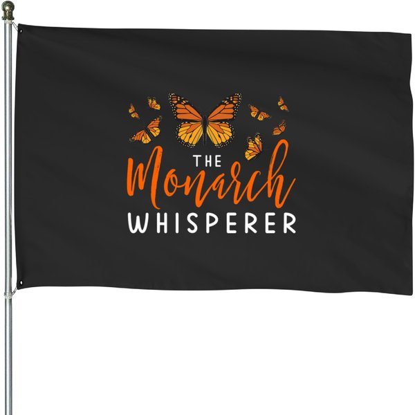 The Monarch Whisperer Design Made For Any Butterflylover House Flags-image