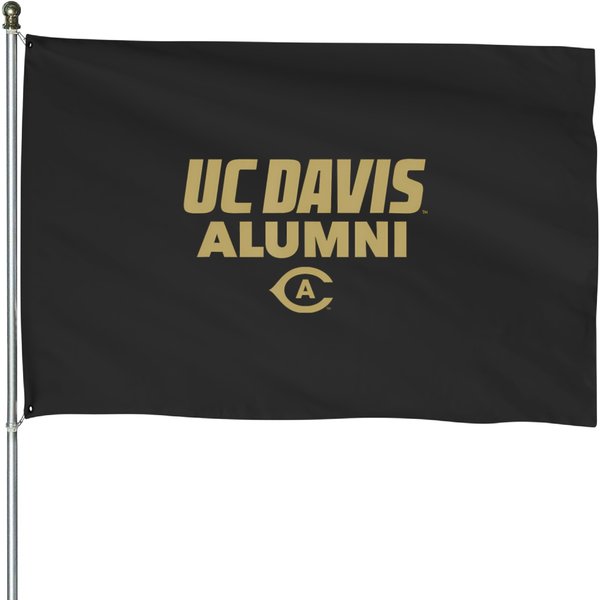 Uc Davis Aggies Alumni With Logo House Flags-image
