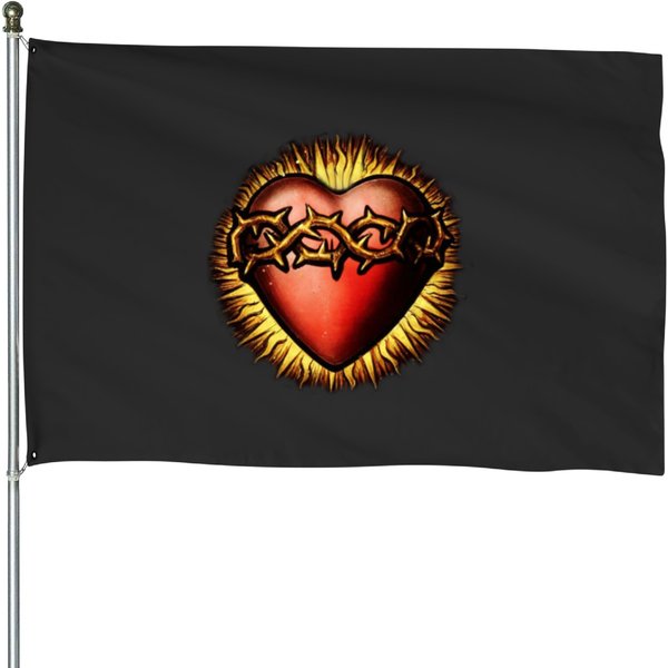 Sacred Heart Of Jesus House Flags-image