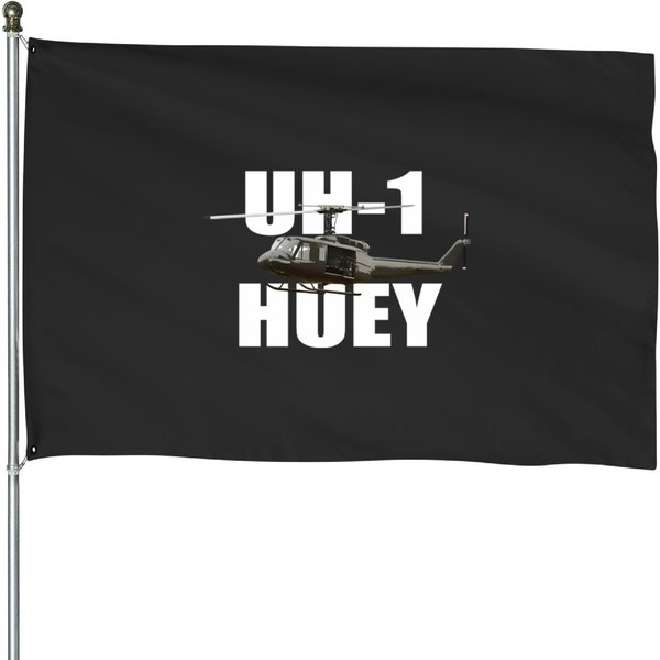 Uh-1 Huey Helicopter T Shirt House Flags-image