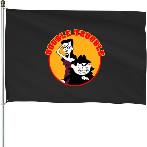 Natasha Fatale And Boris Badenov - Rocky And Bullwinkle .Png House Flags-image