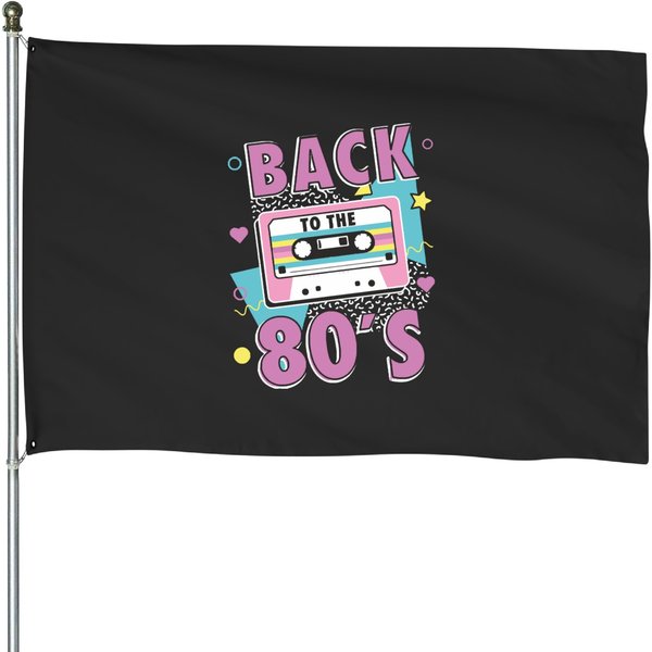 80S 80S Back To The Eighties House Flags-image