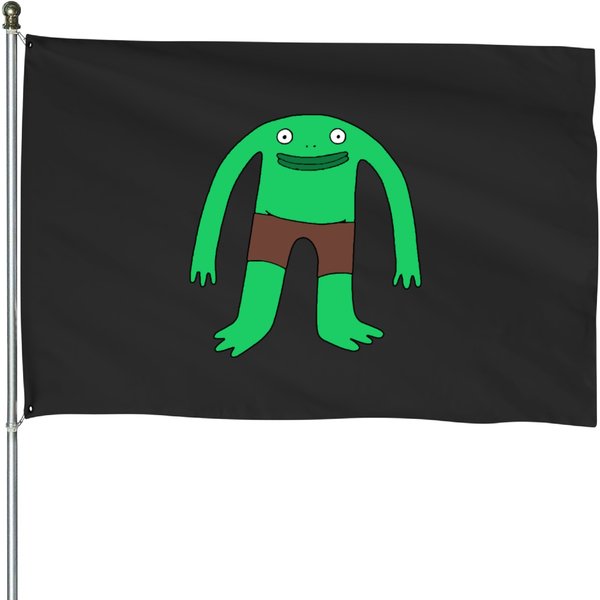 Smiling Friends Mr. Frog House Flags-image