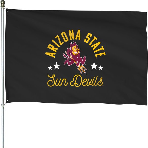 Arizonna State University Sun Devills Logo House Flags-image