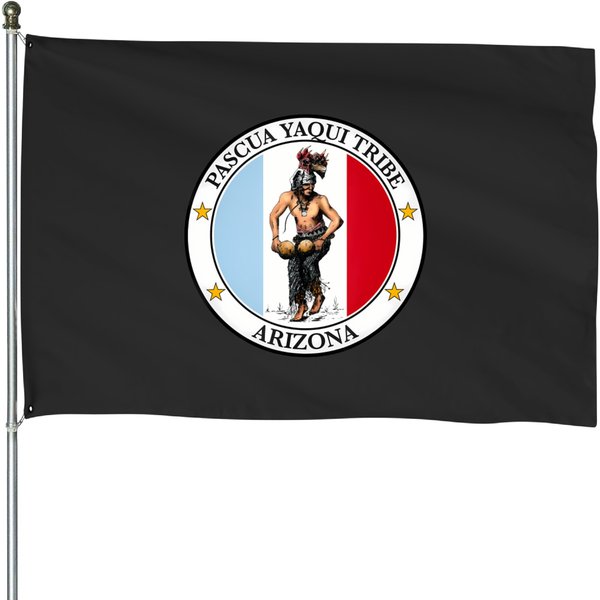 Pascua Yaqui Tribe House Flag From Arizona, Usa-image