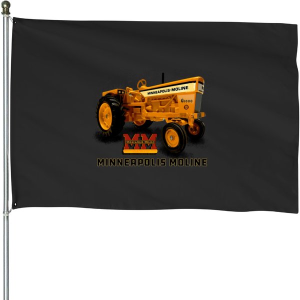 Minneapolis Moline Tractors Usa House Flags-image