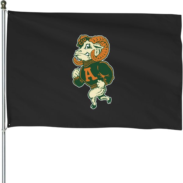 Vintage Colorado State University Aggies Logo Design House Flags-image