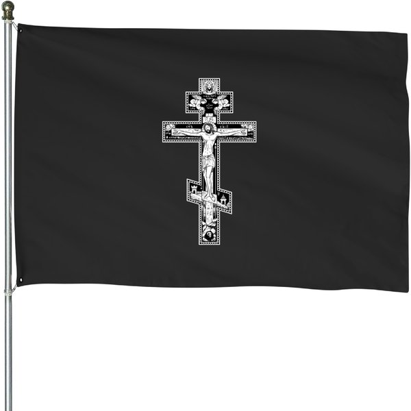 Orthodox Cross House Flags-image