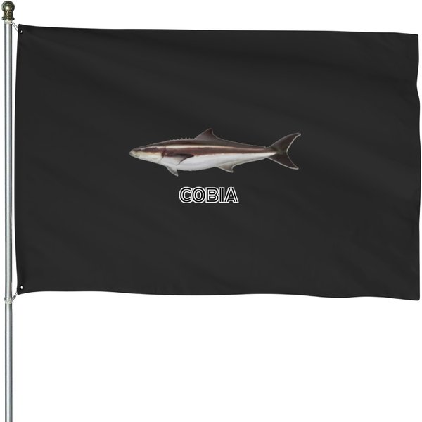 Cobia Black Kingfish Fishing House Flags-image