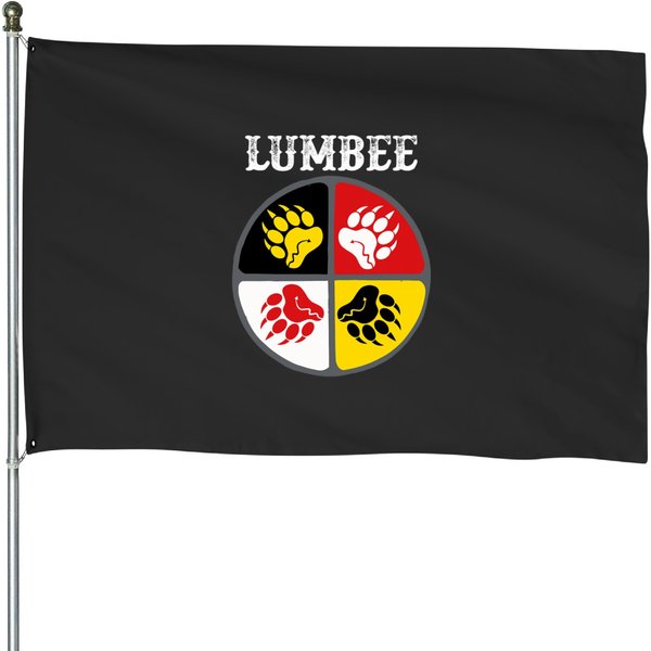 Lumbee Tribe Native American Wheel House Flags-image