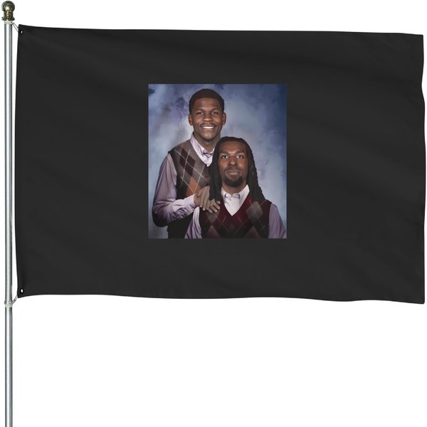 Naz Reid Anthony Edwards Basketball House Flags-image