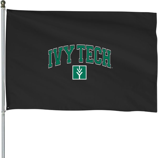 Ivy Tech Arch Over Officially Licensed House Flags-image