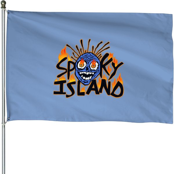 Spooky Island House Flags-image