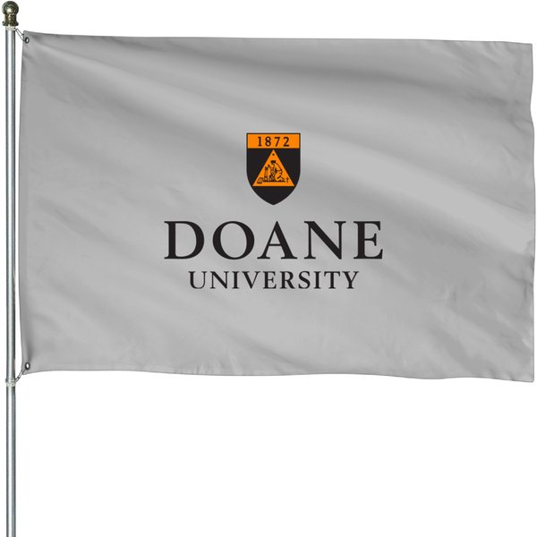 Doane University Established 1872 The Bellevue University Established 1966 House Flags-image