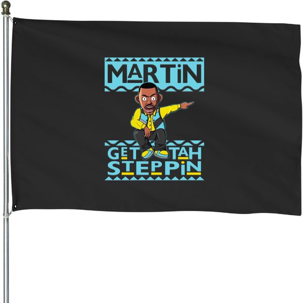 Jordan 5 Aqua Unisex House Flags, Martin Get Tah Steppin-image