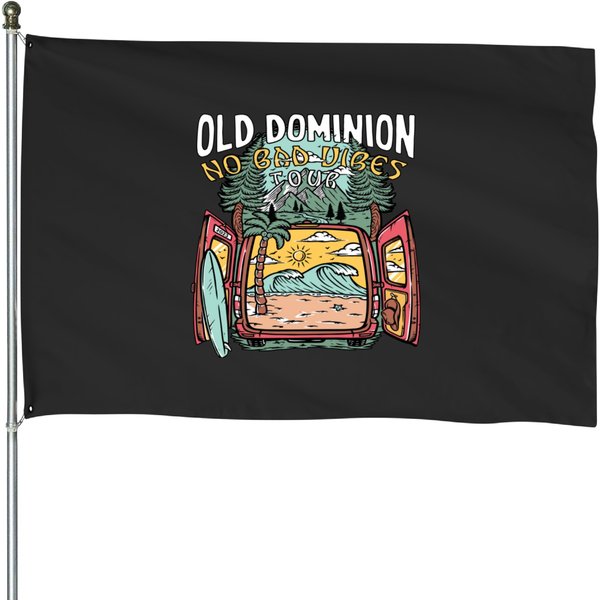 Old Dominion Band No Bad Vibes Tour 2023 House Flags-image