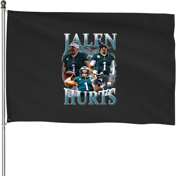 Vintage Jalen Hurts 90S Style House Flags-image