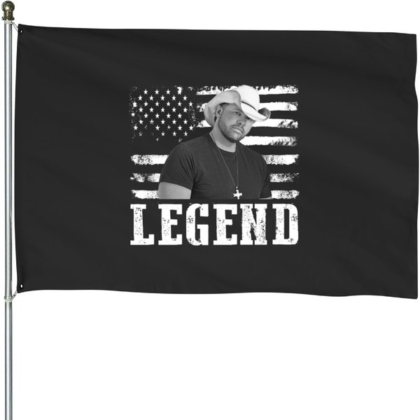 Distressed American Toby Flag Keith Music Legend House Flags-image