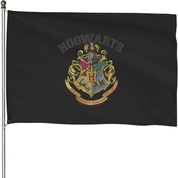 Harry Potter Hogwarts Vintage Crest House Flags House Flags-image