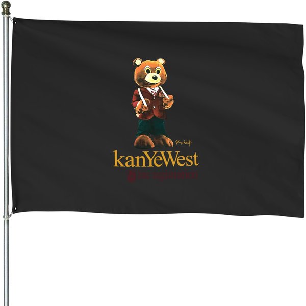 Vintage Kanye Wests Late Registration Album 2005 House Flags-image