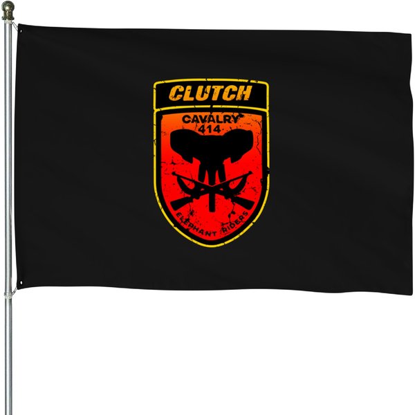 Clutch Band Merch House Flags-image