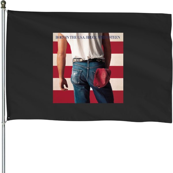 Vintage Bruce Springsteen Born In The U.S.A. House Flags, Bruce Springsteen E Street Band 2023 Tour House Flags-image