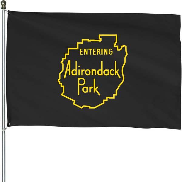 Entering Adirondack Park Sign House Flags-image