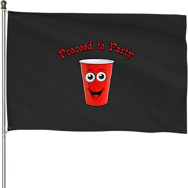 Red Solo Cup - Proceed To Party House Flags-image