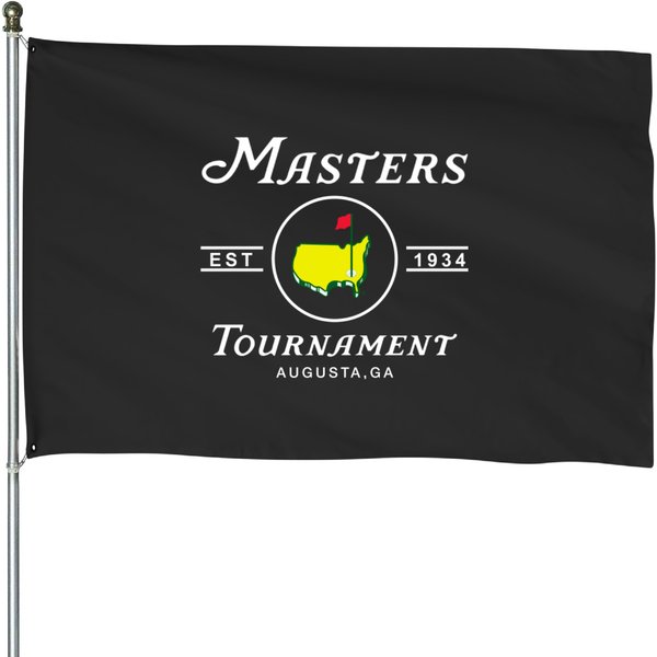 The Masters Tournament Est.1934 Augusta National Golf Club House Flags-image