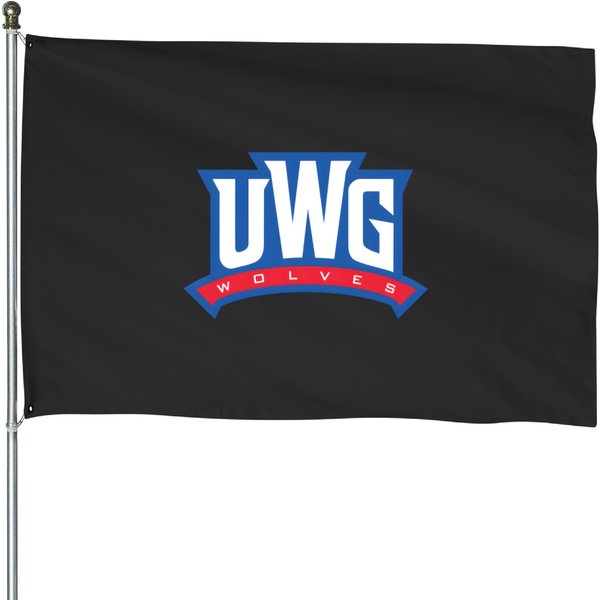 West Georgia Uwg Wolves College Sport House Flags-image