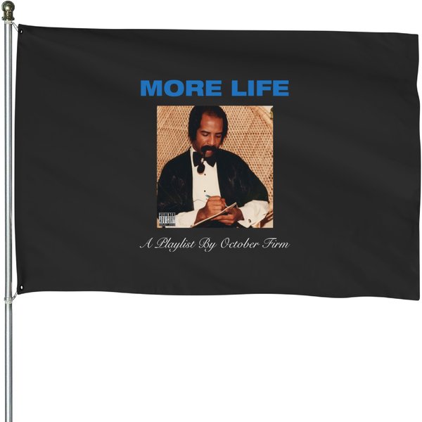 Drake Graphic House Flags, More Life Album Rap House Flags Concert Merch-image