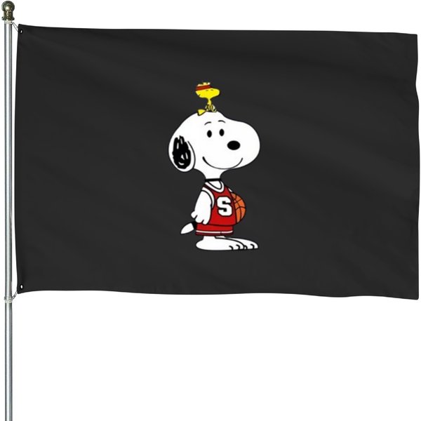 Snoopy Standing House Flags-image