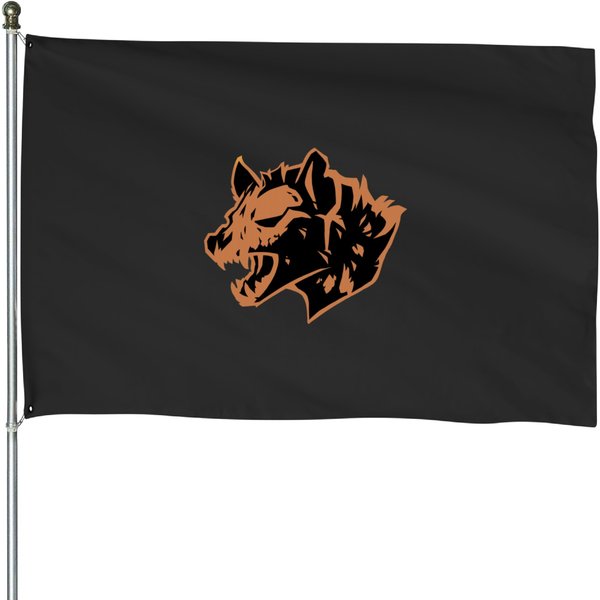 Hyena Skull House Flags-image