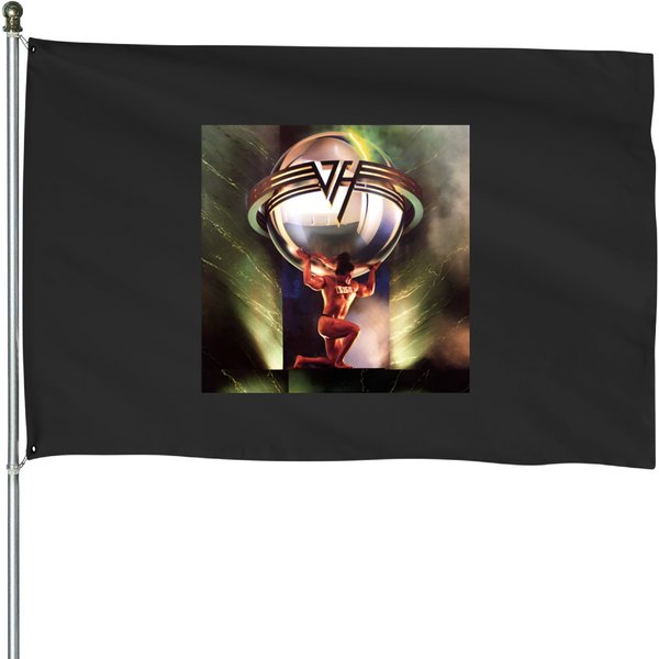 5150 Van Vh Halen Classic Album Cover House Flags-image