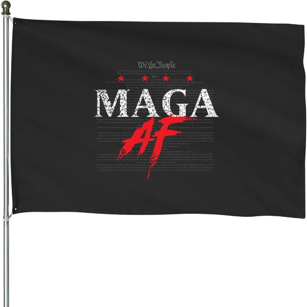 We The People Maga Af House Flags-image