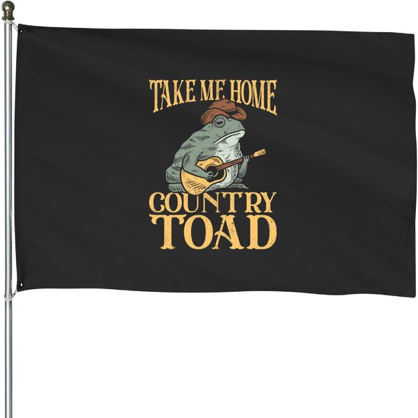 Take Me Home Country Toad House Flags-image