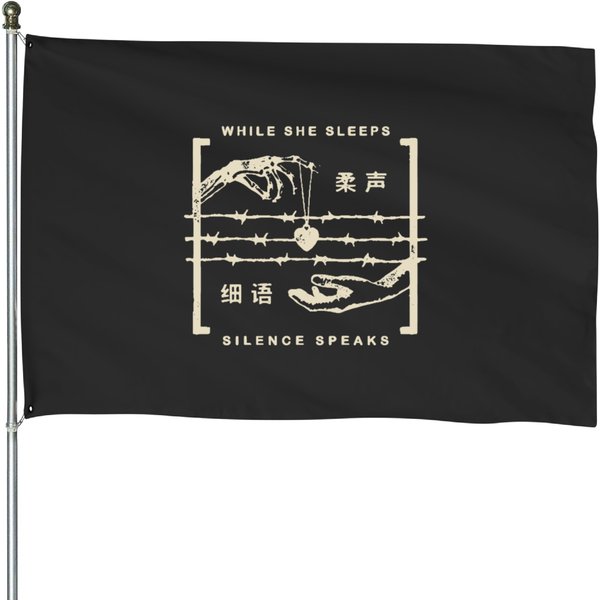 We Rock While She Sleep House Flags-image