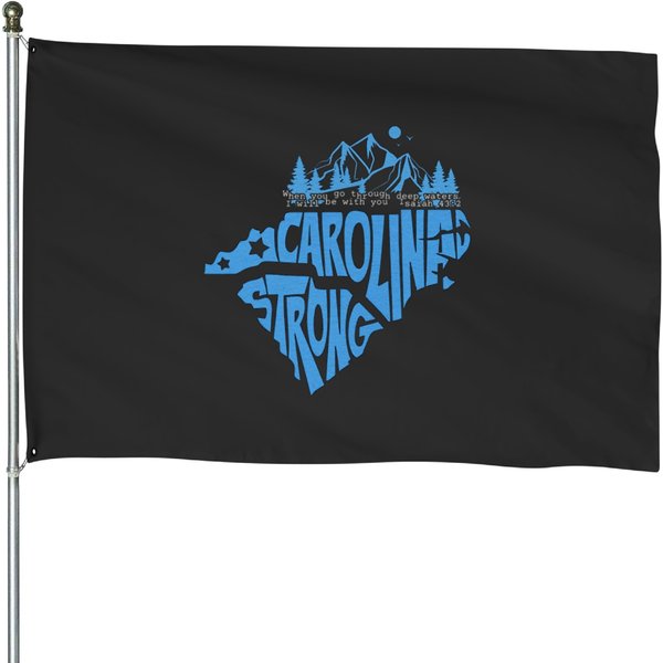 Carolina Strong Hurricane Relief Western Nc House Flags-image