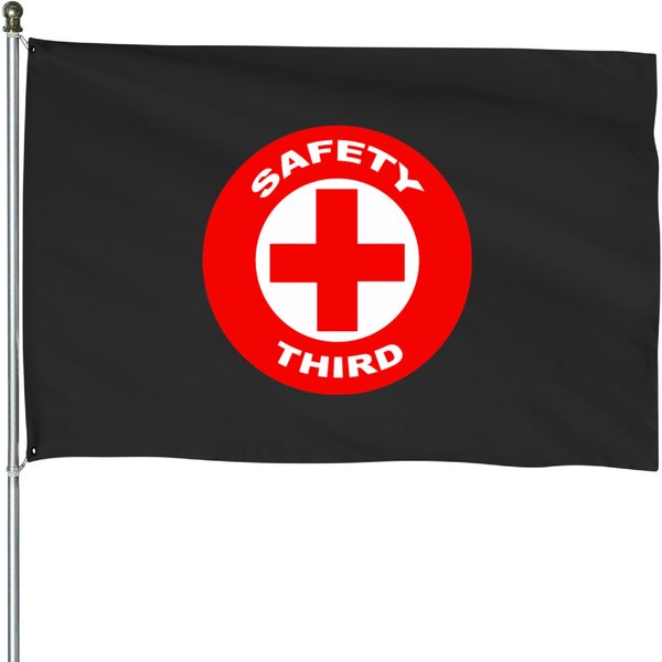Safety Third House Flags-image