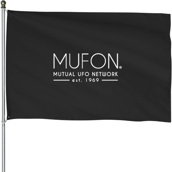 Mufon White Logo 1 House Flags-image