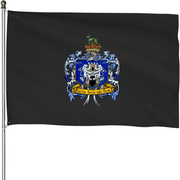 Kelly Family Crest House Flags-image