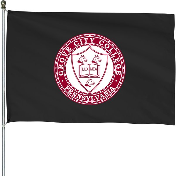 New Penn Grove City College Seal House Flags-image