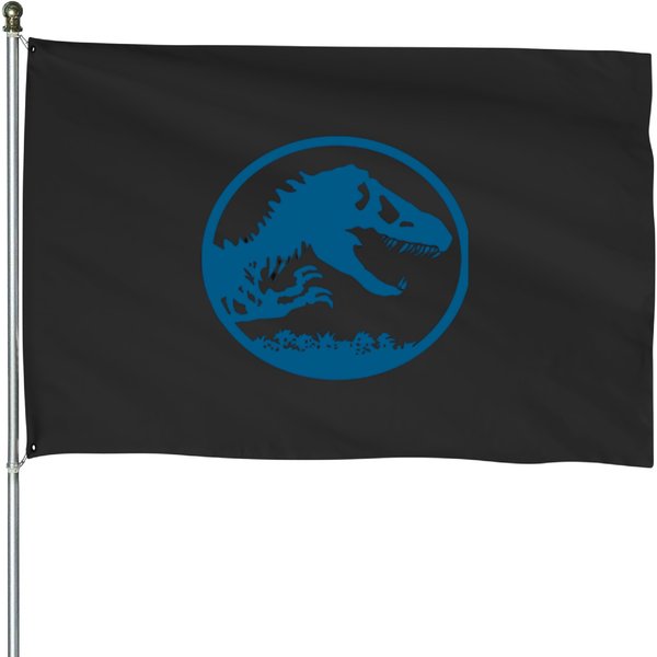 Jurassic World Blue Hue Fossil House Flags-image