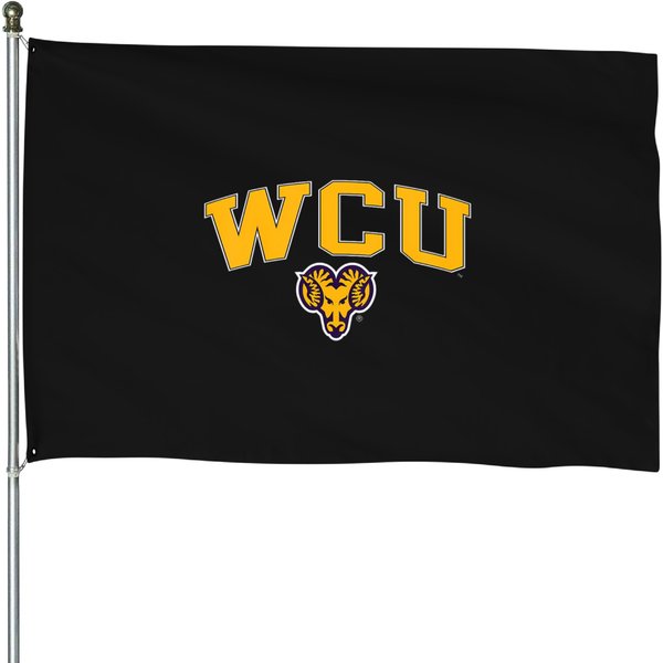 West Chester Golden Arch Over Officially Licensed House Flags-image