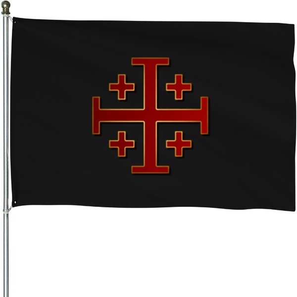 Jerusalem Crosss House Flags-image