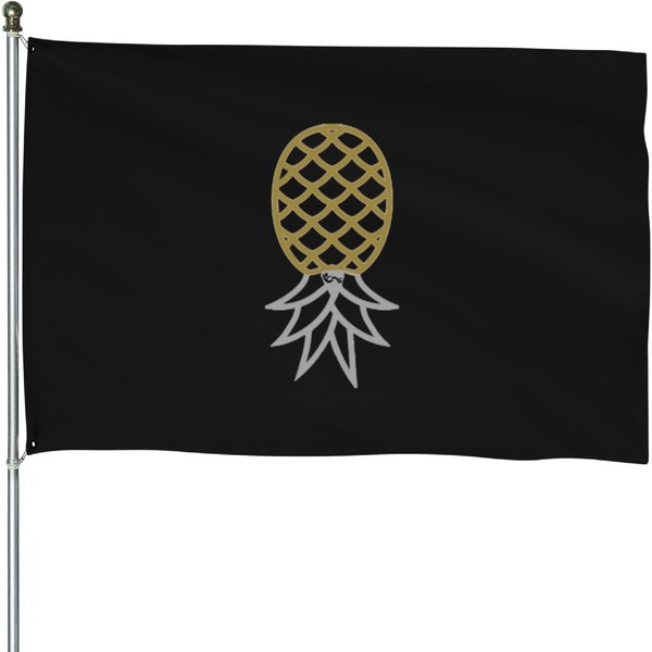 Upside Down Pineapple Swinger Symbol With Partners Id Swinger Logo T-Shirt House Flags-image